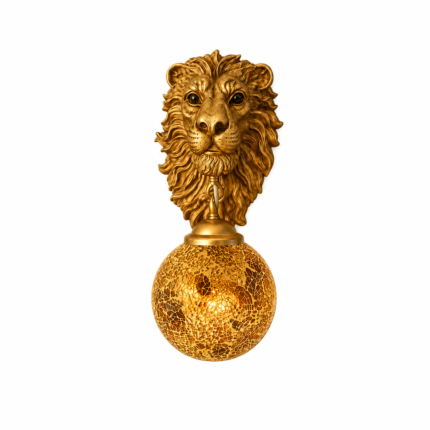 Lion Face Wall Light